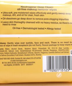 Neutrogena Deep Clean Oil-Free Makeup Remover Cleansing Wipes