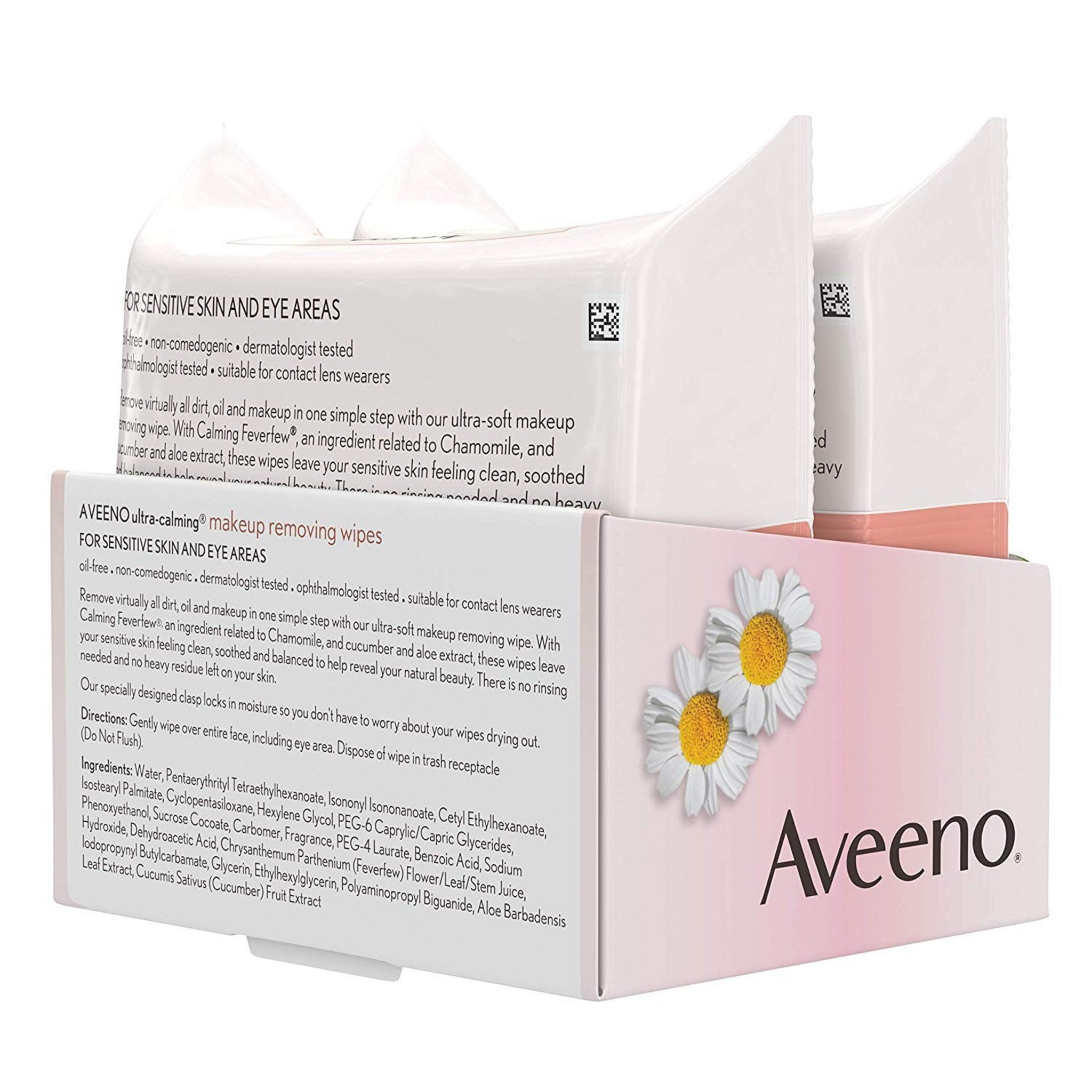 Aveeno Makeup Removing Wipes Twin Pack 19 x 18.5cm - Image 4