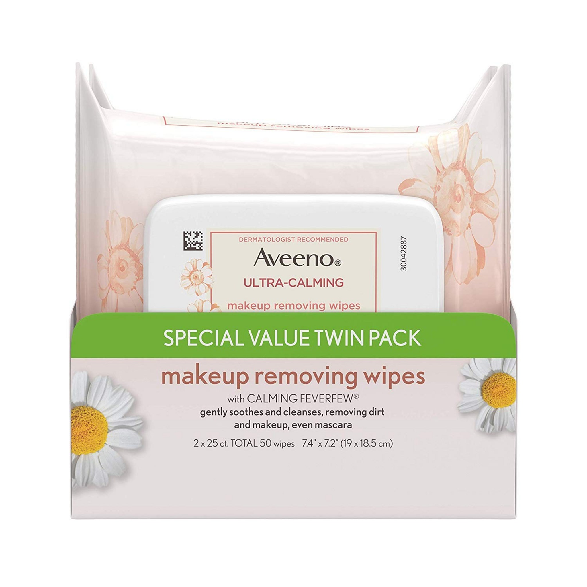 Aveeno Makeup Removing Wipes Twin Pack 19 x 18.5cm - Image 6