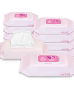Baunics Premium Pink Cleansing Wipes