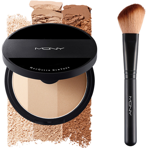 McQueen New York Makeup 3 Color Shading 9g + Shading Brush - Image 4
