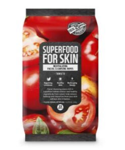 Farmskin Superfood Facial Cleansing Wipes Tomato