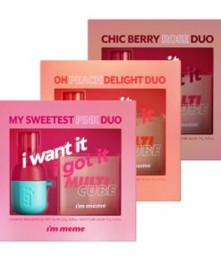 I'M MEME Best Lip & Eye Duo Set Chic Berry Rose Duo