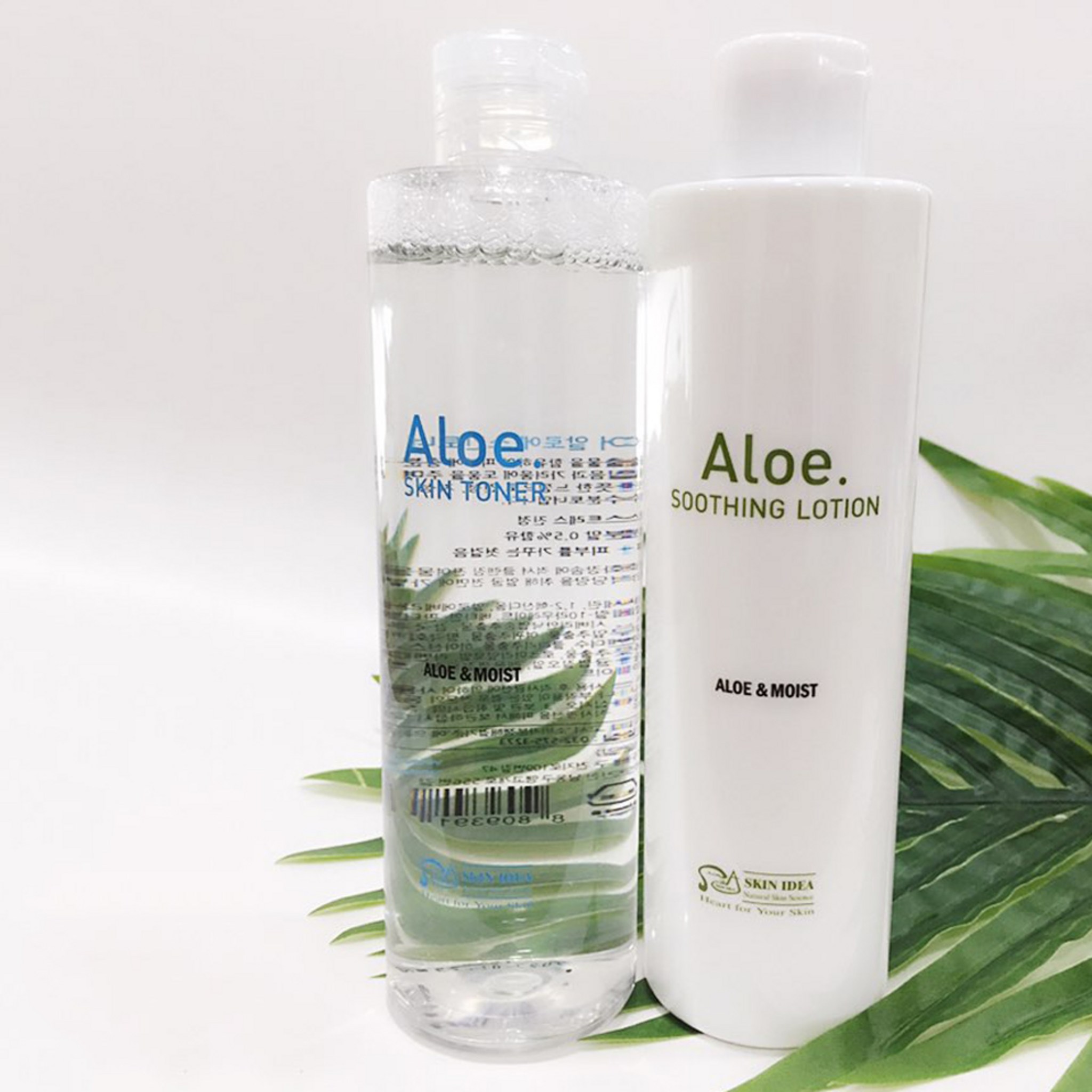Skin Idea Aloe Skin Toner 300ml + Aloe Soothing Lotion One Touch 300ml - Image 2