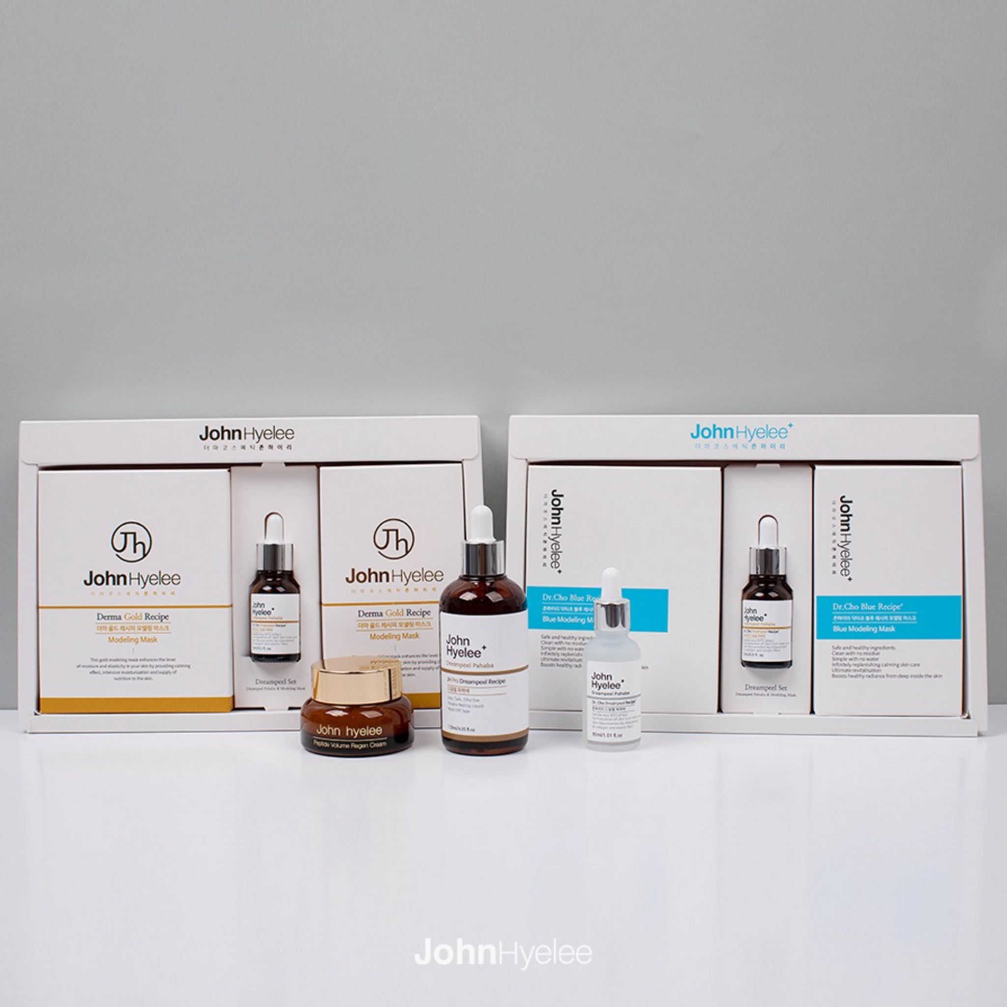 John Hiree Dream Peel Set (Gold) 4 Servings Peeling Dead Skin Care Soothing Modeling Pack Set Home Esthetic