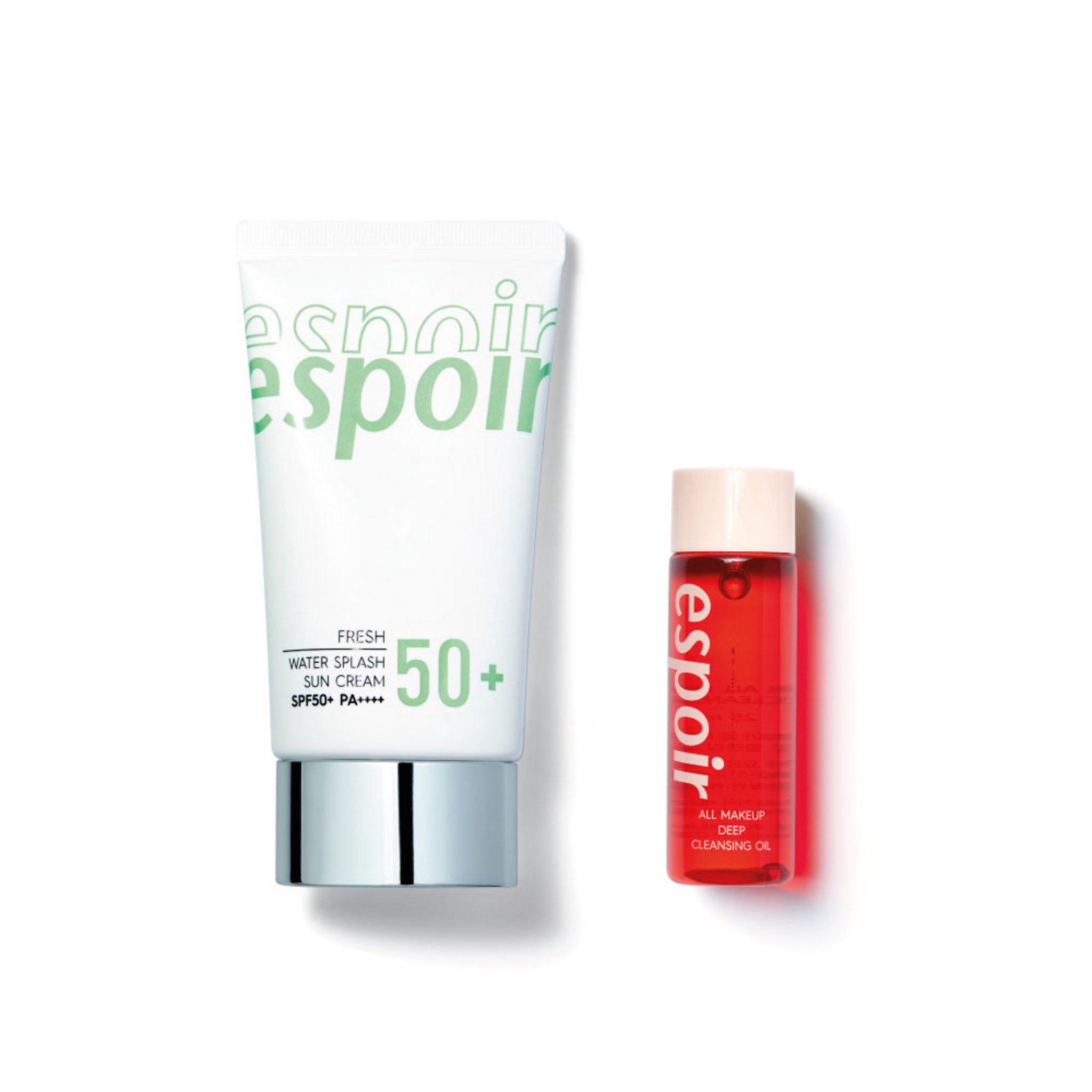 Espoir Water Splash Sun Cream Fresh 60ml + Cleansing Oil 25ml Set - Image 2