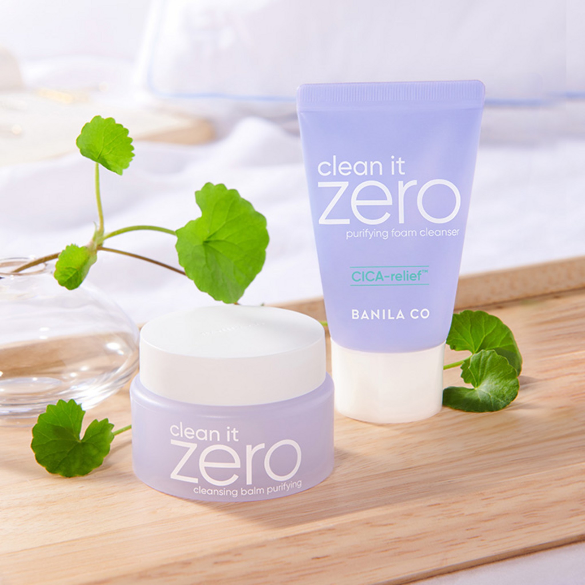 Banila co Clean it Zero Purifying Super Relief Double Cleansing Starter Cleansing Balm 25ml + Foam Cleanser 30ml Set - Image 2
