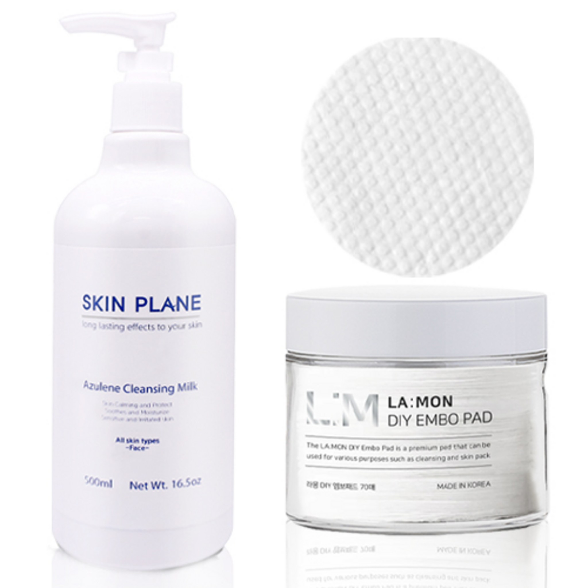 Skin Plain Azulene Cleansing Milk Home Care Kit for all skin types