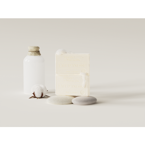 Lechatra 1802 Marseille Soap Donkey Milk Flavor 3p - Image 5