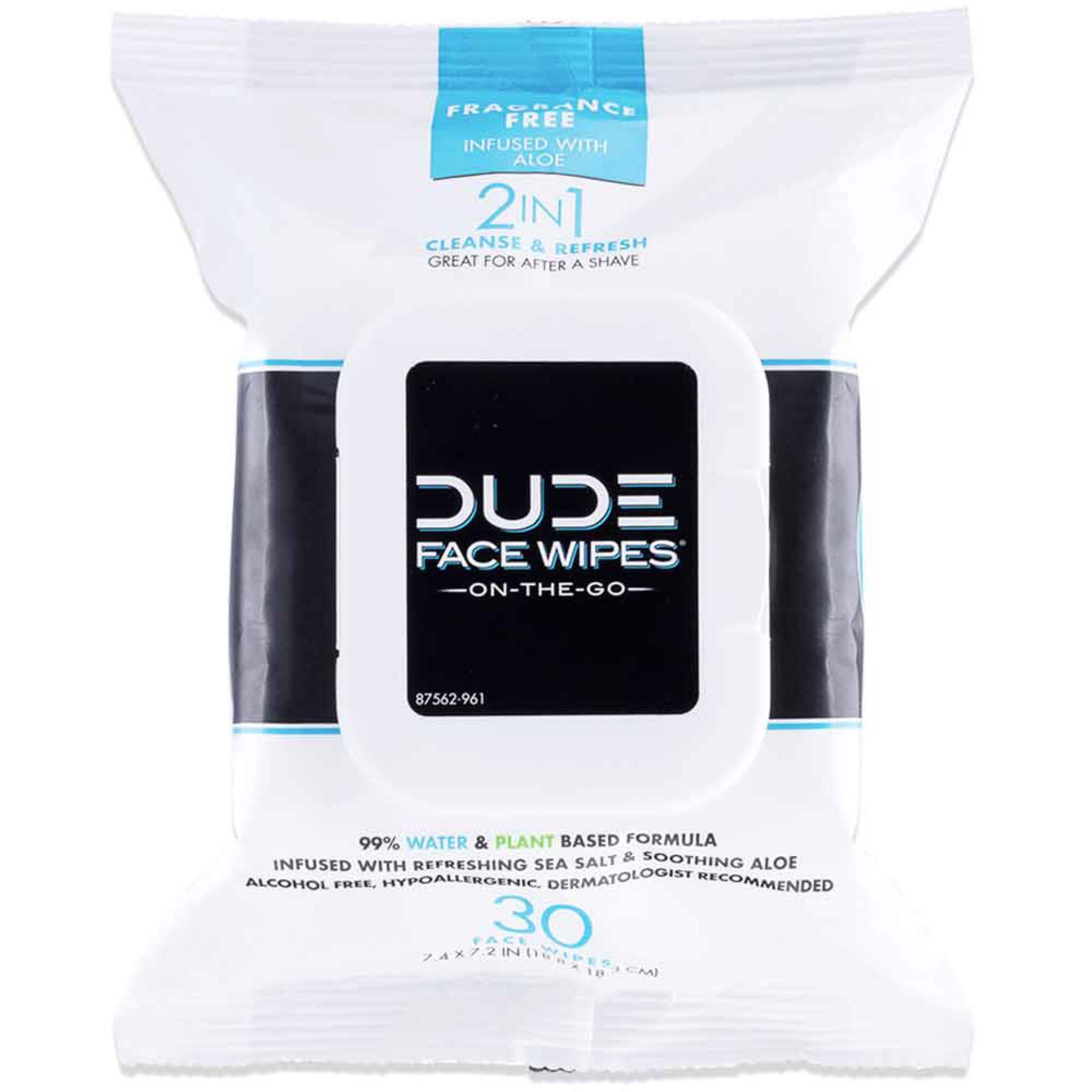 Dude Face Wipe Fragrance Free 18.8 x 18.3cm - Image 4