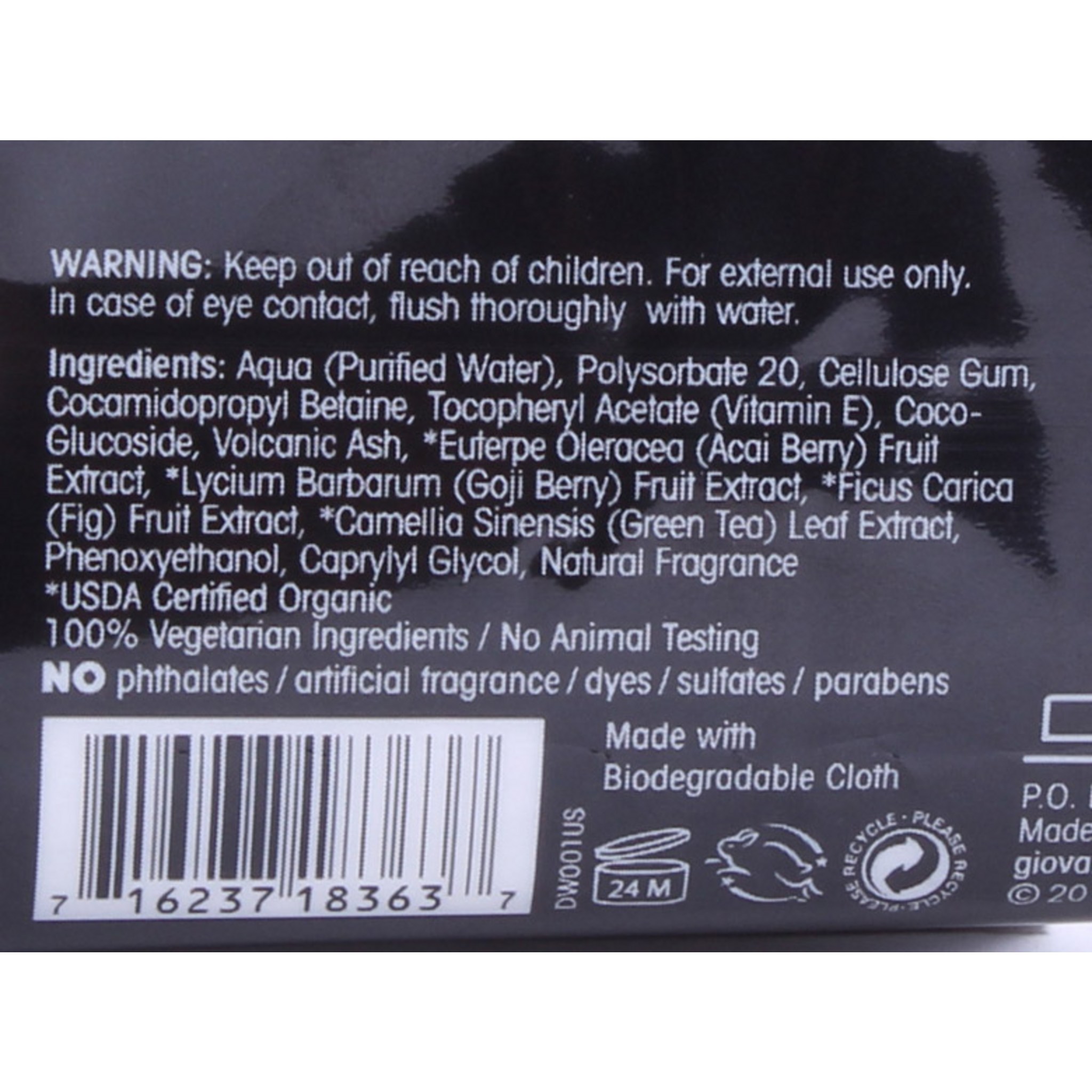 Giovanni Detox System Purifying & Exfoliating Facial Cleansing Towelette - Image 2