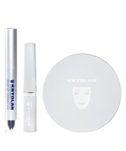Kryolan Transparent Powder TL6 + Makeup Corrector Remover + Liquid Eyeliner Black