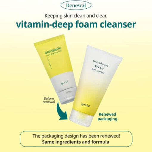 Green Tangerine Vita C Cleansing Foam - Image 3
